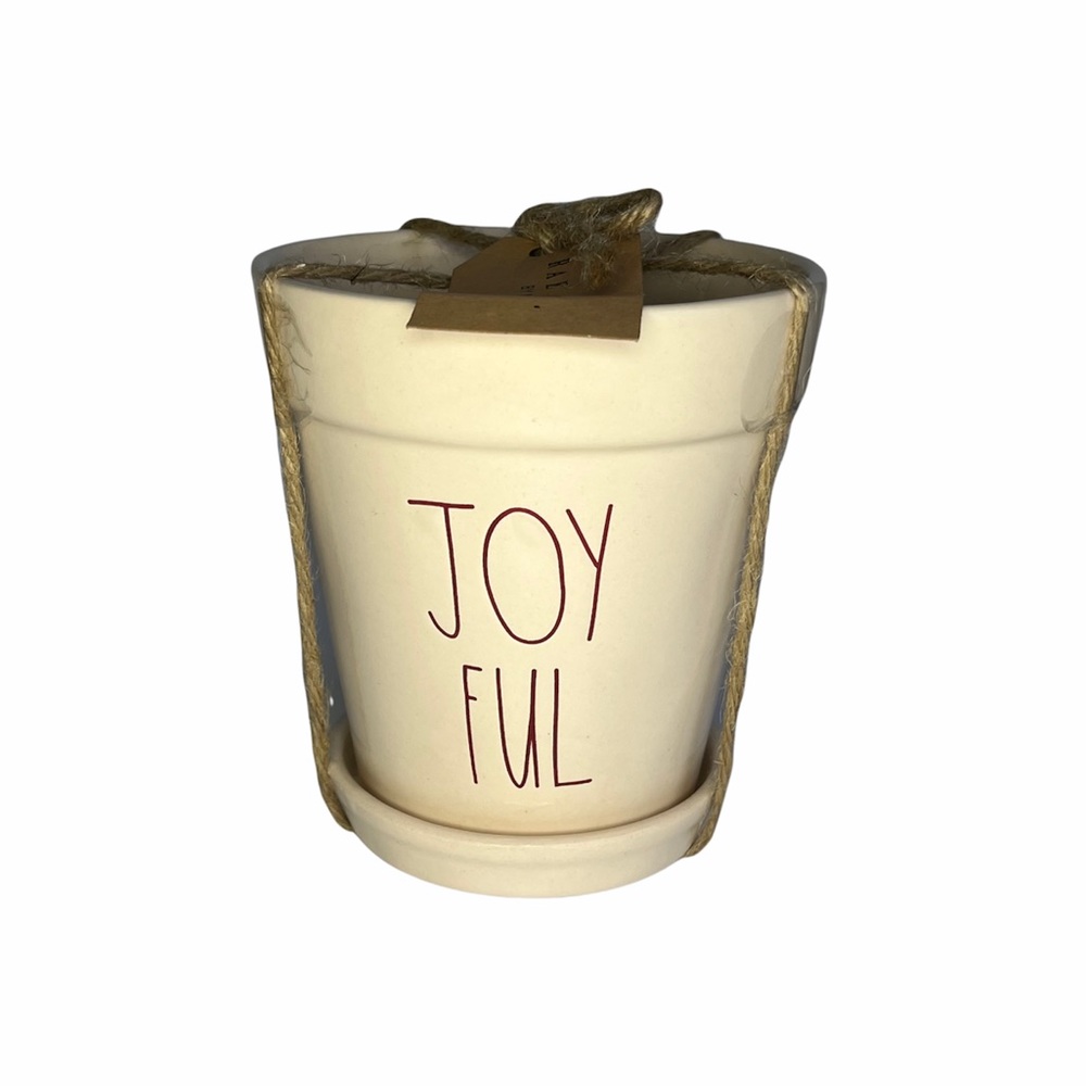 Rae Dunn JOYFUL Plant Pot